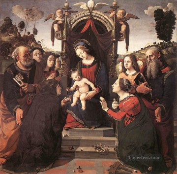 アレクサンドリアの聖カタリナの神秘的な結婚 ルネッサンス ピエロ ディ コジモ Oil Paintings